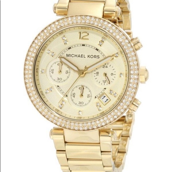 Michael Kors Parker Gold-Tone Watch Gold [EUC] - Picture 2 of 3